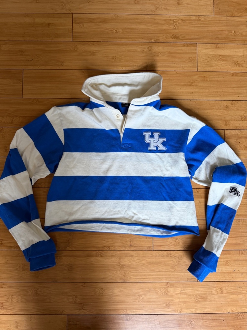 New University of Kentucky Hype and Vice cropped rugby xs